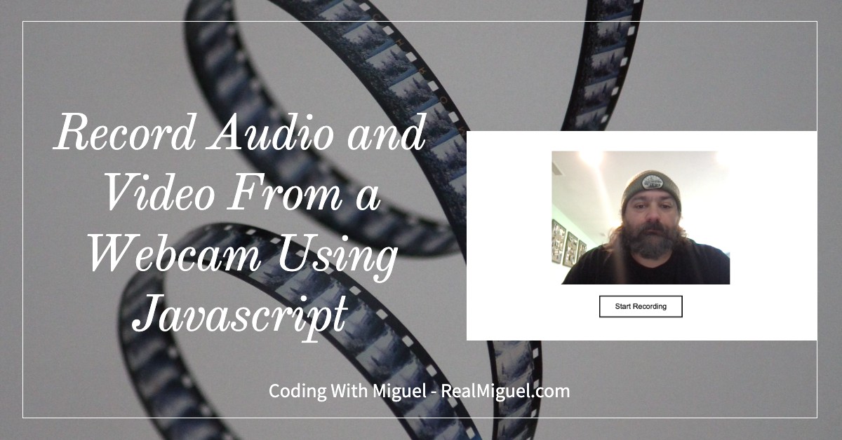Record audio and video from a webcam
